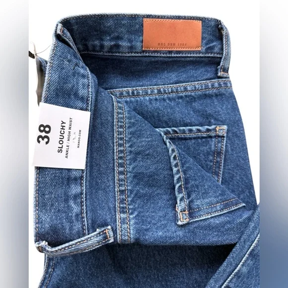 MANGO Women's 6 High Waist Wide Leg Jeans Blue - Picture 11 of 16